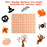 Zonon 14 Sheets Fall Thanksgiving Heat Transfer Vinyl 12x10 Inch Orange Buffalo Plaid Iron-on Vinyl Stripe HTV Vinyls Glitter Heat Press Vinyls for DIY Crafts Clothes Autumn Theme Decoration