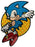 Leaping Sonic - Classic Sonic The Hedgehog Iron On Patch