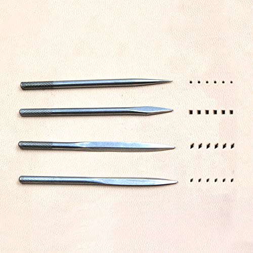 OWDEN Professional Leather Tool,4 in 1 awl Tool Set for leathercraft