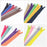 MebuZip 60PCS 9 Inch, 14 Inch and 18 Inch Mixed Zippers Bulk Nylon Coil Zippers for Sewing Crafts, 20 Colors (Assorted Sizes)