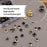 TLKKUE 480 Set Leather Rivets Kit 4 Colors Double Cap Rivets 3 Sizes Rivets for Leather with Rubber Hammer Fixing Tool Kit 4 Piece for DIY Leather Craft Clothes Shoes Decoration and Repair