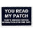 You Read My Patch That's Enough Social Interaction for One Day Tactical Patch Embroidered Morale Applique Fastener Hook & Loop Emblem