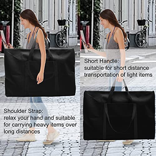 Waterproof Art Portfolio Bag 24’’ x 40’’ with Outer Pockets and Handle by Cupohus, Student Carrying Storage Bag