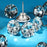 Crystal Upholstery Buttons 25 mm Crystal Upholstery Tacks Clear Crystal Head Upholstery Nails Imitate Diamond Buttons for Sewing DIY Sofa and Wall Decor (60 Pieces)
