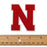 Letter N - 2-1/2" Chenille Stitch Varsity Iron-On Patch by pc, TR-12154 (Red)