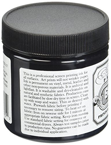 Jacquard Professional Screen Print Ink, Water-Soluable, 4oz Jar, Black (117)
