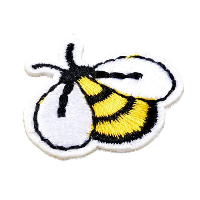 Cute Iron on Patches, Iron Embroidery Applique Decoration DIY Patch for Jeans Clothing - 1 pcs Bee Patches 1.18inch x 0.78inch for Boy and Girls