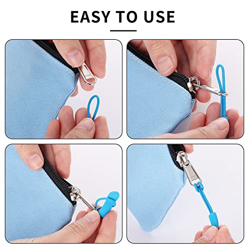 50 PCS Zipper Pulls, Replacement Nylon Cord Zipper Extension Pulls Zipper Tab Zipper Tags Cord Pulls for Backpacks, Luggage, Jackets, Purses, Handbags (25 Colors)