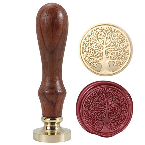 Tree of Life Wax Seal Stamp, Yoption Vintage 30mm Sealing Stamp Head for Decorating Wedding Letters Invitations Envelopes Gift Packing
