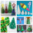 Crafjie Foam Cones for DIY Arts and Crafts (4.1 x 13.6 in, 2 Pack), White Styrofoam Polystyrene Christmas Tree Foam Cones Craft Supplies, for DIY Home Craft Project, Christmas Tree, Table Centerpiece