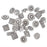 EORTA 50 Pieces Antique Metal Buttons with Shank Round/Square/Flower Shaped Decorative Button for Sewing, Crafting, Scrapbooking, Jeans, Coats, Antique Silver