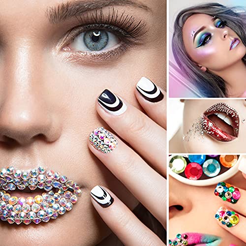 Housuner 2580 pcs Rhinestone Stickers in 15 Colors & 3 Sizes, 15 Sheets DIY Self Adhesive Colorful Gem Rhinestone Embellishment Stickers Sheet Fits for Crafts, Body, Nails, etc. (Multi-Color)