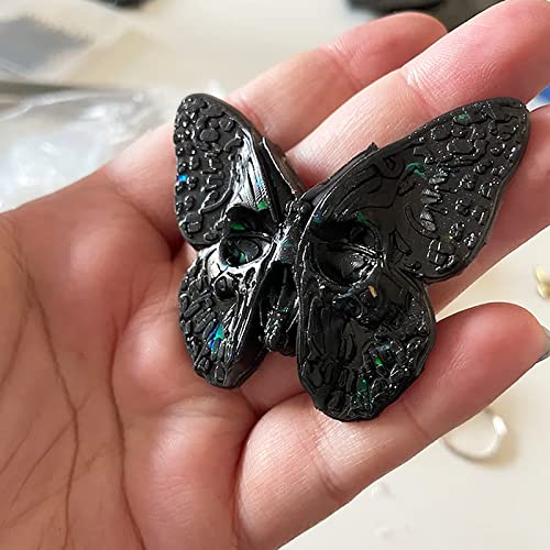 3D Skull Butterfly Resin Molds, Suitable for Candy, Chocolate, Soap Making, Mini Silicone Mold