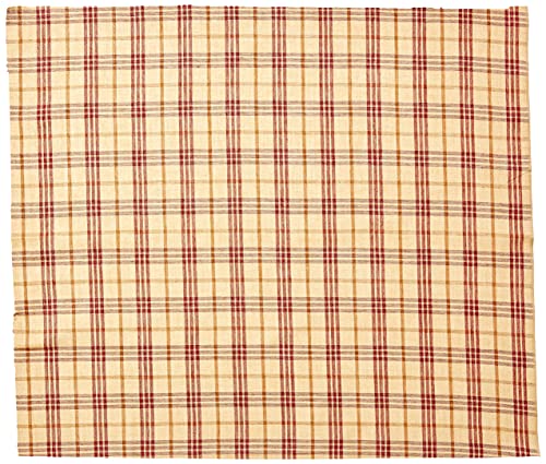 Dunroven House Homespun 12-Piece Fat Quarters, 18 by 21-Inch, Red
