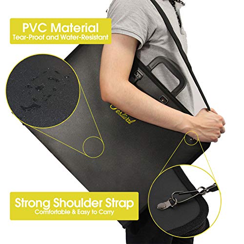 28 x 20.5 Inches Large Art Portfolio Bag Artist Carrying Case with Shoulder Strap, Black