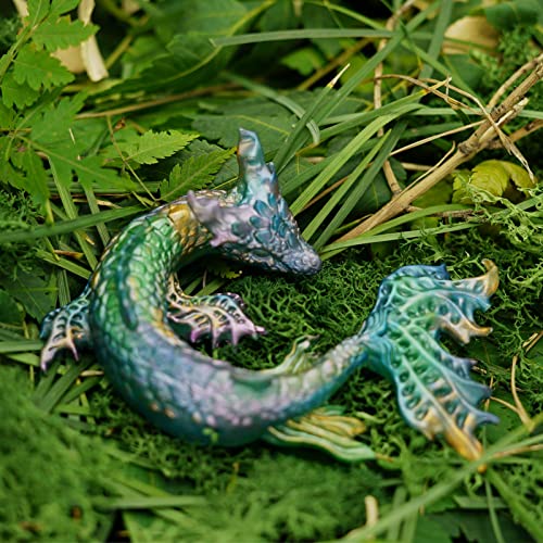 KAKIWYHHH Water Dragon 3D Epoxy Resin Silicone Mold for Fondant Sugar Craft, Cake Topper Decorating, Polymer Clay, Plaster