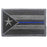 Puerto Rico Flag Police Thin Blue Line Embroidered Hook & Loop Patch Tactical Military Morale Emblem Patches Applique Badge 2PCS