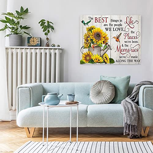 Sunflower Diamond Painting Kits for Adults - Inspirational Diamond Art Kits for Adults Beginner, DIY Full Drill Diamond Dots Paintings with Diamonds 5D Gem Art and Crafts for Adults Home Wall Decor