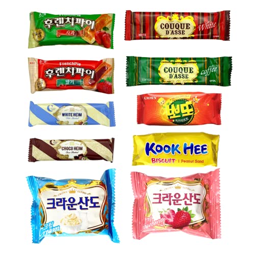 Korean Snack Box Variety Pack - 46 Count Snacks Individual Wrapped Gift Care Package Bundle Sampler Tiktok Asian Challenge Assortment Mix Candy Chips Cookies Ramen Gummy Treats for Kids Children College Students Adult Senior
