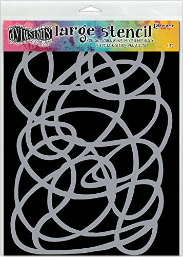 Ranger Squiggle Dyan Reaveley's Dylusions Stencils 9"X12"