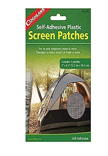 Coghlan's Self-Adhesive Plastic Screen Patches, White, 5" x 6 1/2"