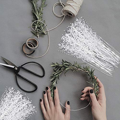 150 Pieces String Pearl Stick Pearl Garland Beads Wreath Wedding Pearl Bridal Bouquet Party Decor Beaded Strand for Wedding Party Table Decor Crafts DIY Accessories (Milky White)