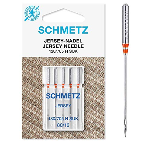 25 Schmetz Jersey Ball Point Sewing Machine Needles 130/705 H SUK Size 80/12