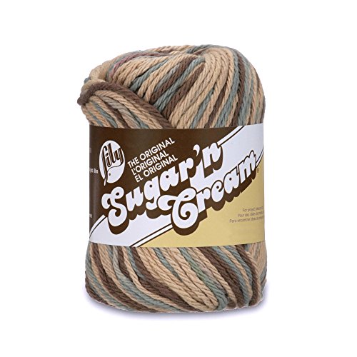 Lily Sugar 'N Cream The Original Ombre Yarn, 2oz, Gauge 4 Medium, 100% Cotton, Earth - Machine Wash & Dry