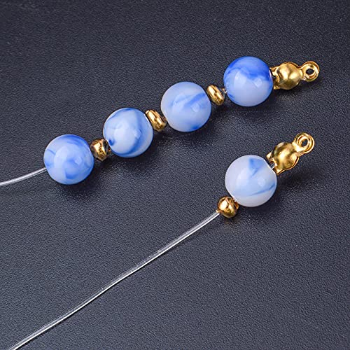 Aylifu 600pcs 3mm/4mm/5mm Crimp Bead Knot Covers Half Round Open Crimp Beads Crimp Bead Covers for DIY Jewelry Crafts Making