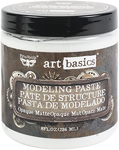 Prima Marketing Art Basics Modeling Paste, 8 Fl. Oz, Opaque Matte