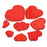 16pcs Red Heart Embroidery Iron On Patches for Jacket Applique Embroidery Patches for Craft Valentine's Day Clothing Decor DIY Jeans Jackets Bag Caps Arts Craft Sew Making