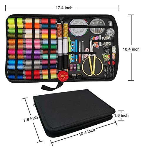 Sewing Kit for Adults, Sewing Needle and Thread Kit for Home, Travel, Emergency, Beginner(Large)