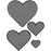Rhinestone Genie Hearts 004 Magnetic Rhinestone Template
