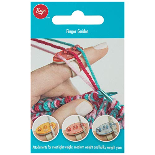 Boye Finger Guides Crochet and Knitting Supplies, 3pc