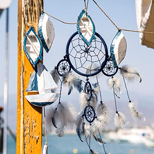 22 Pieces Dream Catcher Rings Metal Macrame Hoops Round Star Moon Heart Shape Macrame Rings for DIY Crafts Dream Catcher Making Home Wall Hanging Wreath Decoration (Silver)