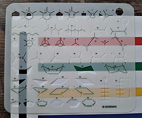 Oganic Chemistry Stencil Drawing MoleculeTemplate