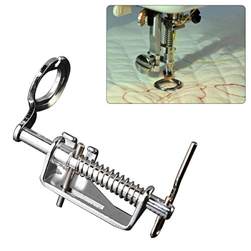 3pcs Large Metal Darning/Free Motion Sewing Machine Presser Foot for All Low Shank Brother Singer Babylock Janome and More Sewing Machines - Include Close Toe, Open Toe and Quilting Foot