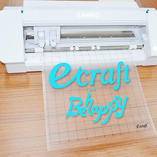 Ecraft StandardGrip Cutting Mat for Silhouette Cameo 3/2/1: 12X12inch Non-Slip Square Gridded Transparent Quilting Cut Mats Replacement Accessories for Silhouette Cameo.