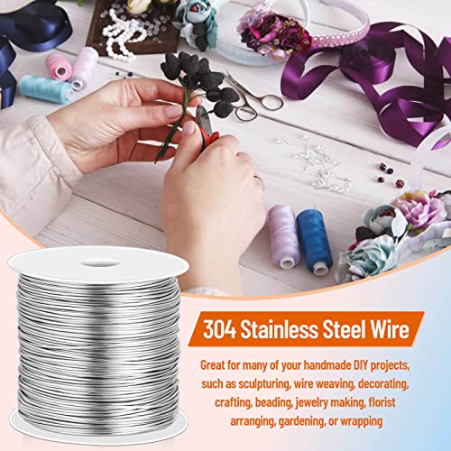 20 Gauge Stainless Steel Wire for Jewelry Making, Bailing Wire Snare Wire for Craft and Jewelry Making
