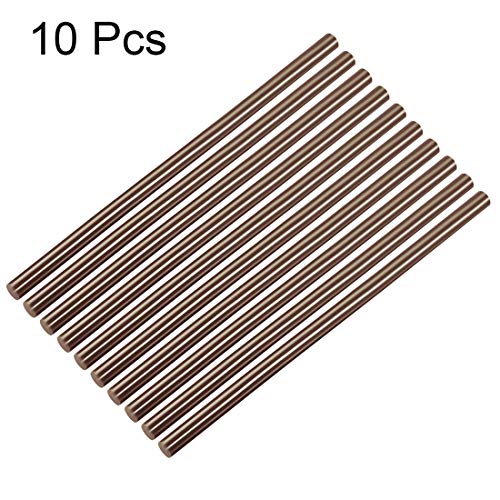 uxcell 10pcs Hot Glue Sticks for Glue Gun 7/16-inch x 10-inch Mini Hot Melt Adhesive Glue Stick Brown