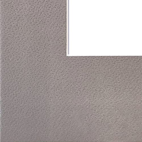 TheDisplayGuys 25-Pack pre-Cut Acid-Free Mat Boards 11x14 matted to 8x10 (Gray), Beveled Opening w. 4-Ply White Core