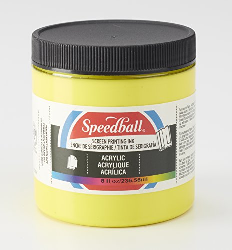 Speedball Acrylic Screen Printing Ink, 8-Ounce, Process Yellow