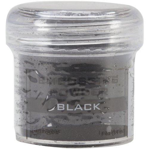Ranger Embossing Powder, 0.56-Ounce Jar, Black