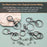 30Pcs Lobster Claw Clasps for Keychain Making,Metal Lobster Clasp Swivel Trigger Clips with Swivel Clasps Hook Flat Split Keychain Ring 100Pcs Open Jump Ring for DIY Craft Jewelry Making(Gun Black)