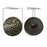 Souarts 30 pcs Vintage Buttons Shank Buttons Mixed Antique Bronze Color Round Shape Flower Pattern Engraved Metal Buttons for DIY Crafts Sewing Decorations