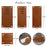 RYKOMO 100 PCS Handmade Leather Labels PU Leather Tags Hand Made Faux Leather Sew on Labels Embossed Tags with Holes for DIY Crafts, Knitting, Crocheting, Sewing -Brown,4 Patterns