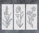GSS Designs Tall Wildflower Stencils for Painting Large Flower 7x16Inch Flowers Stencil Bouquet Painting Stencils for Wood Wall Canvas