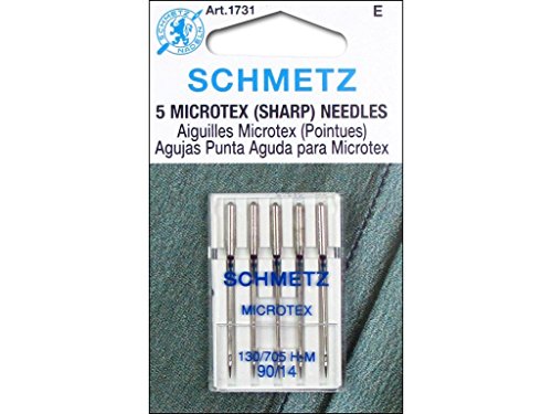 SCHMETZ Microtex (Sharp) (130/705 H-M) Sewing Machine Needles - Carded - Size 90/14