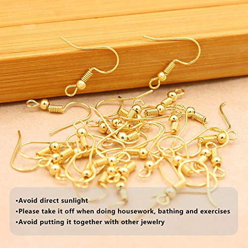 Hypoallergenic Earring Hooks 150 PCS/75 Pairs, 925 Sterling Silver Ear Wires Fish Hooks,500pcs Earring Making Kit with Jump Rings and Clear Silicone Earring Backs Stoppers for DIY Jewelry Making
