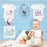 30 Pack Baby Shower Stencils Cute Onesie Stencil Mixed Animals Pattern Painting Stencils Templates Reusable for Painting Bodysuit Bags Shirts